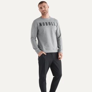 NOBULL Men's Legacy Crewneck in Light Gray